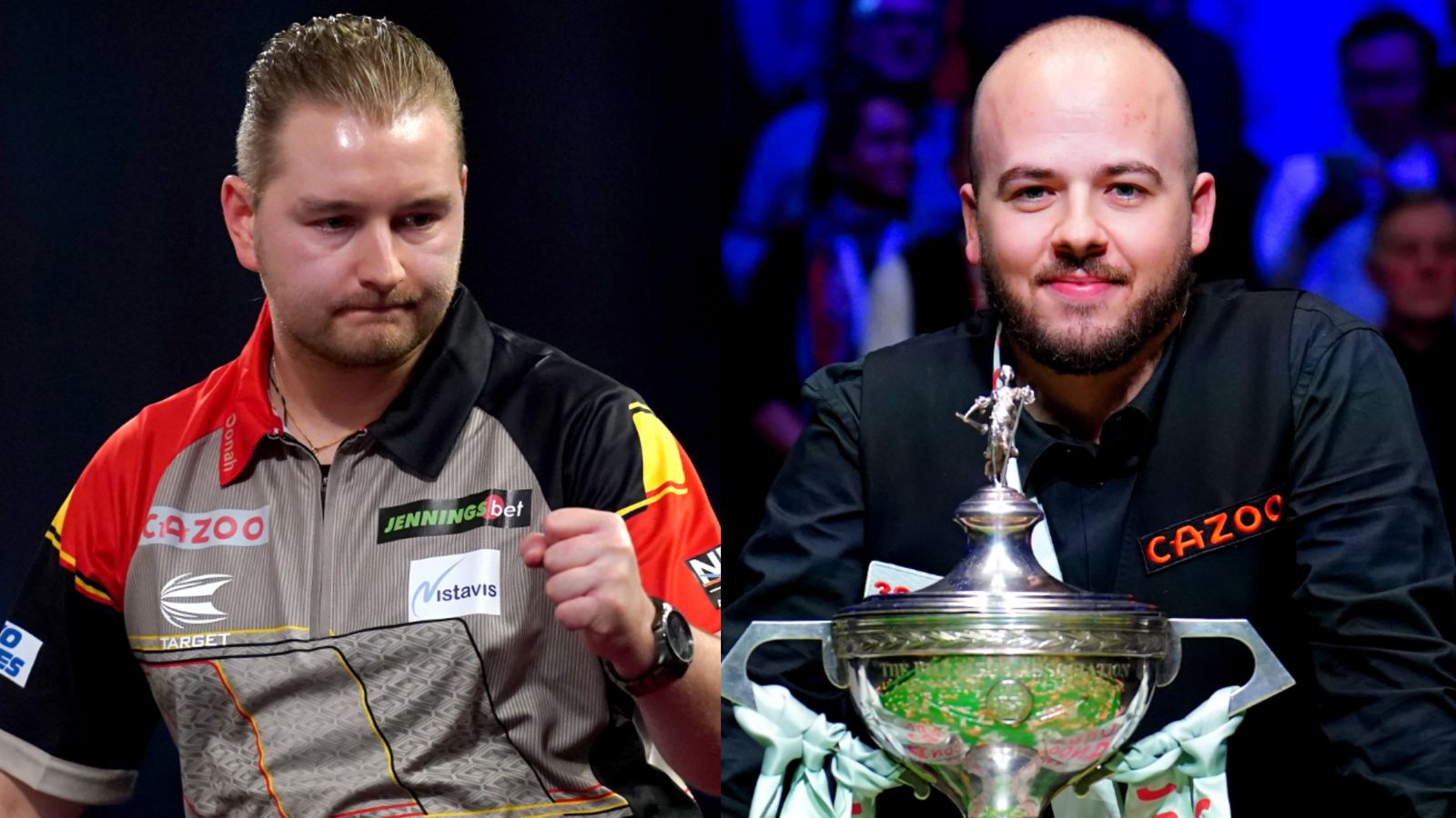 Dimitri Van den Bergh Snooker star Luca Brecel and Boxer Delfine