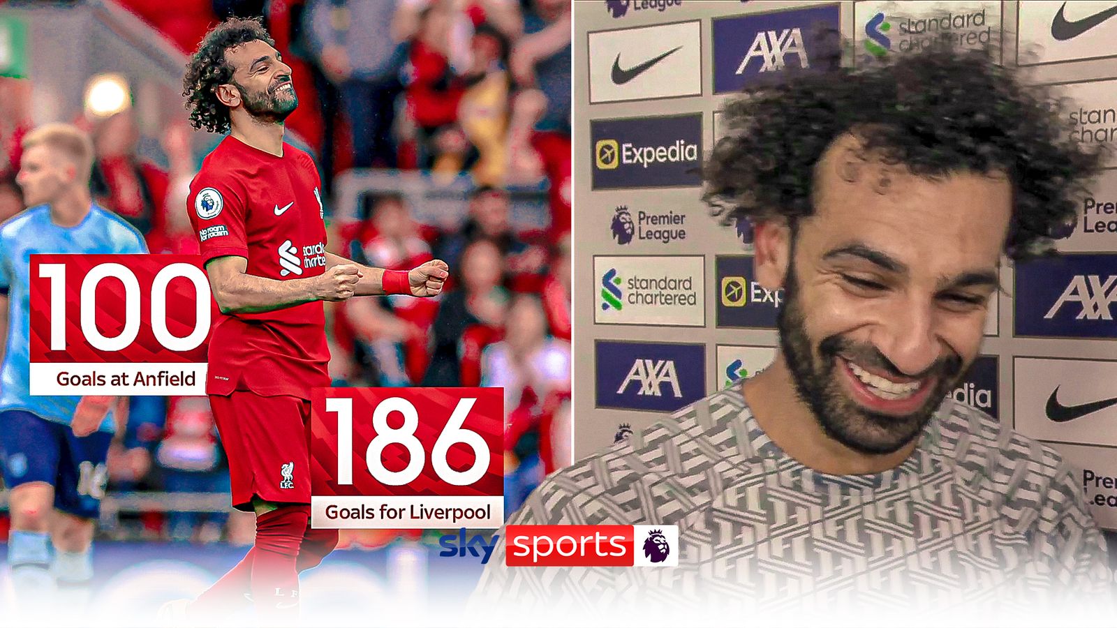 Mohamed Salah proud and happy after hitting 100 Anfield goals 'I work
