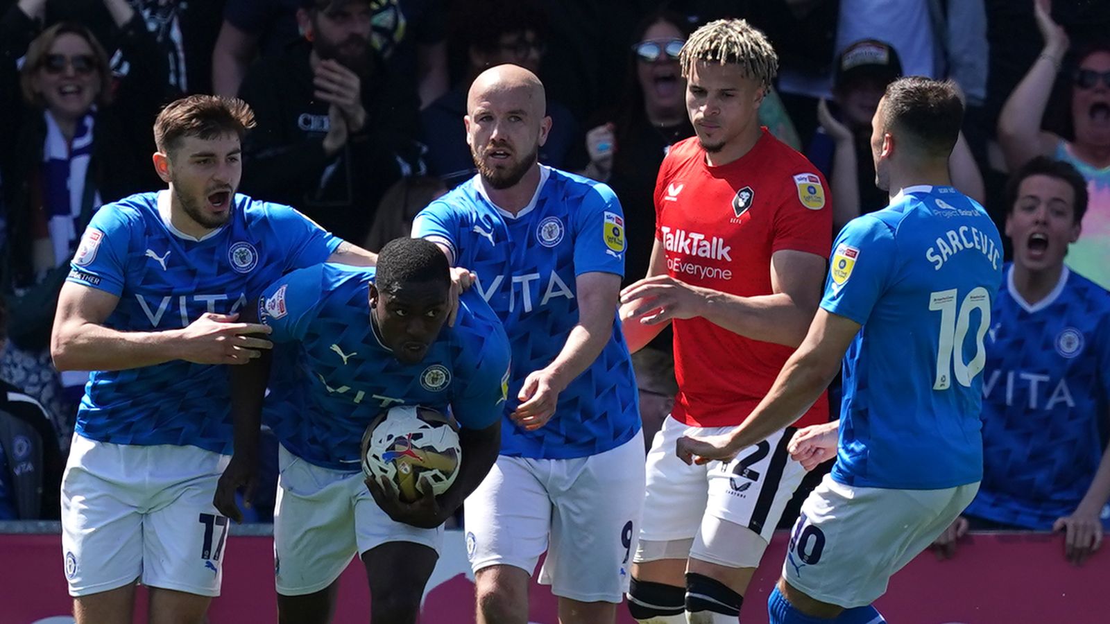 Stockport 21 Salford (Agg 22) County prevail 31 on penalties to