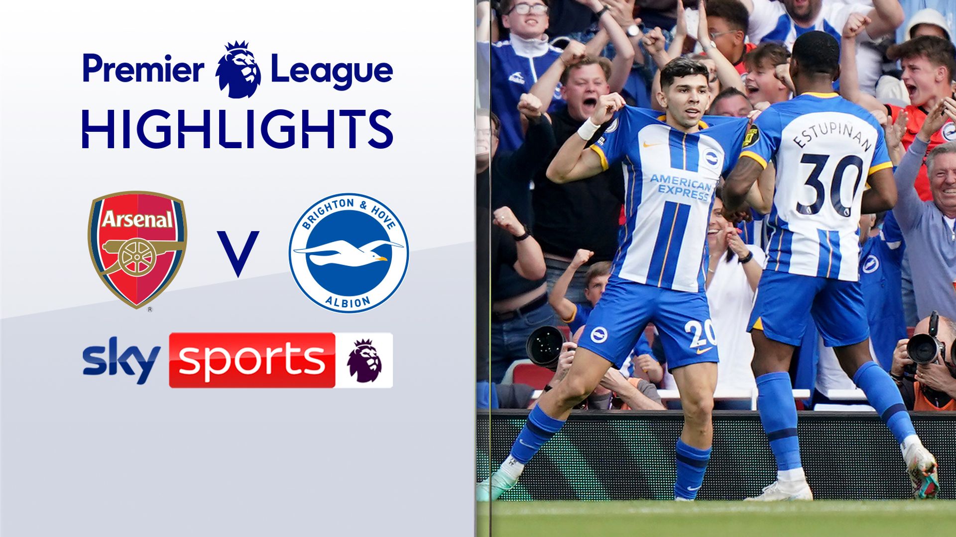 Brilliant Brighton stun Arsenal to leave City one win from title
