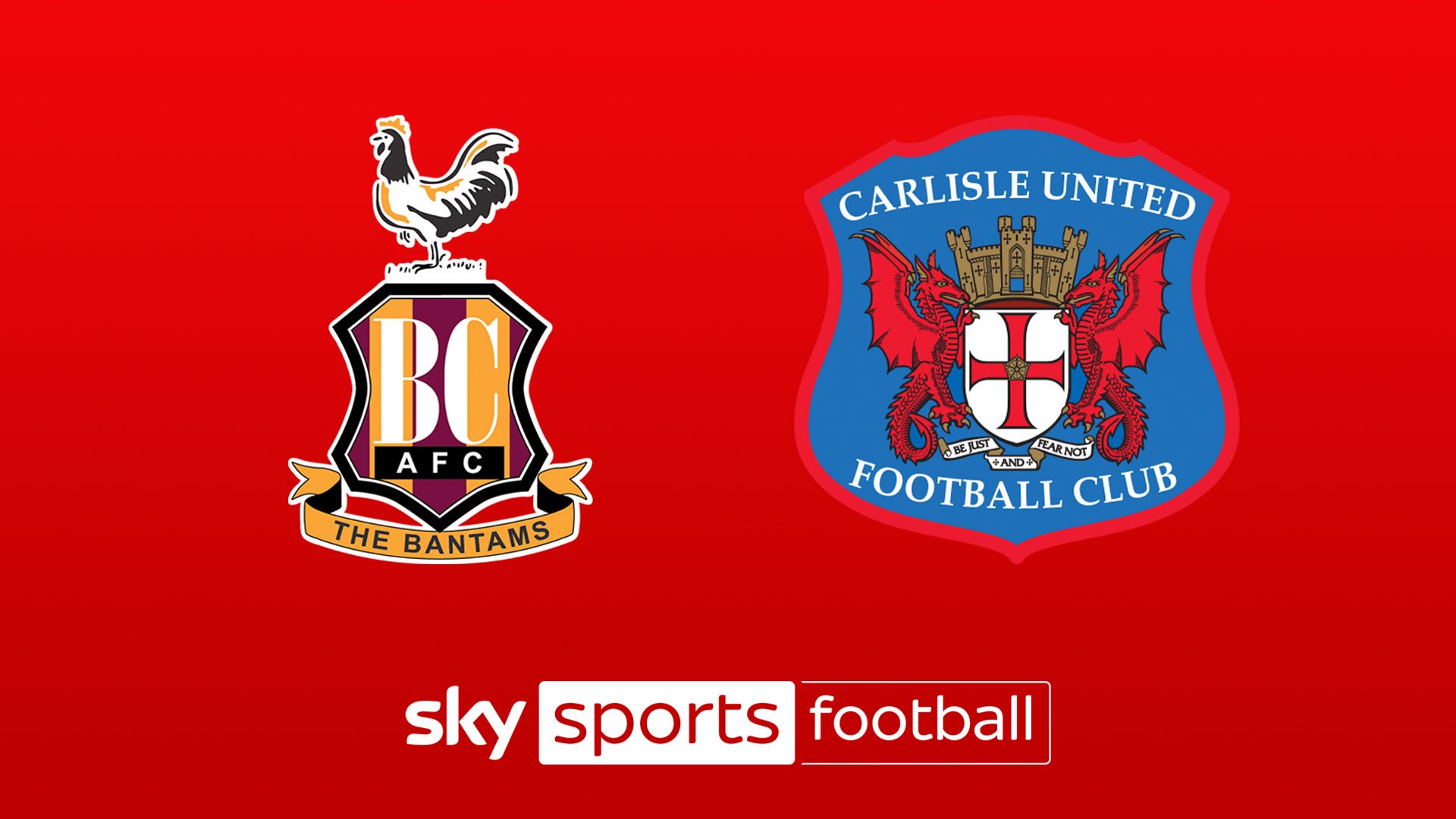 Live on Sky: Bradford vs Carlisle