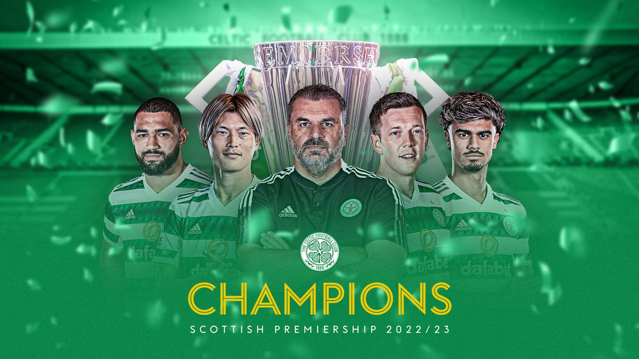 Celtic win Scottish Premiership title after victory over Hearts - The  Athletic