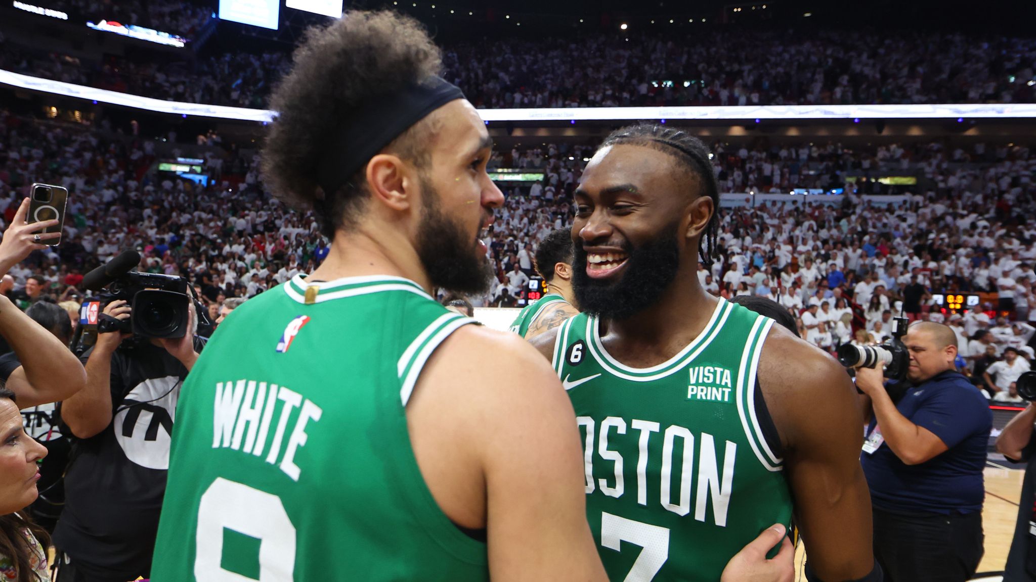 NBA Conference finals Derrick Whites buzzer-beating putback lifts Boston Celtics past Miami Heat and forces Game 7 NBA News Sky Sports