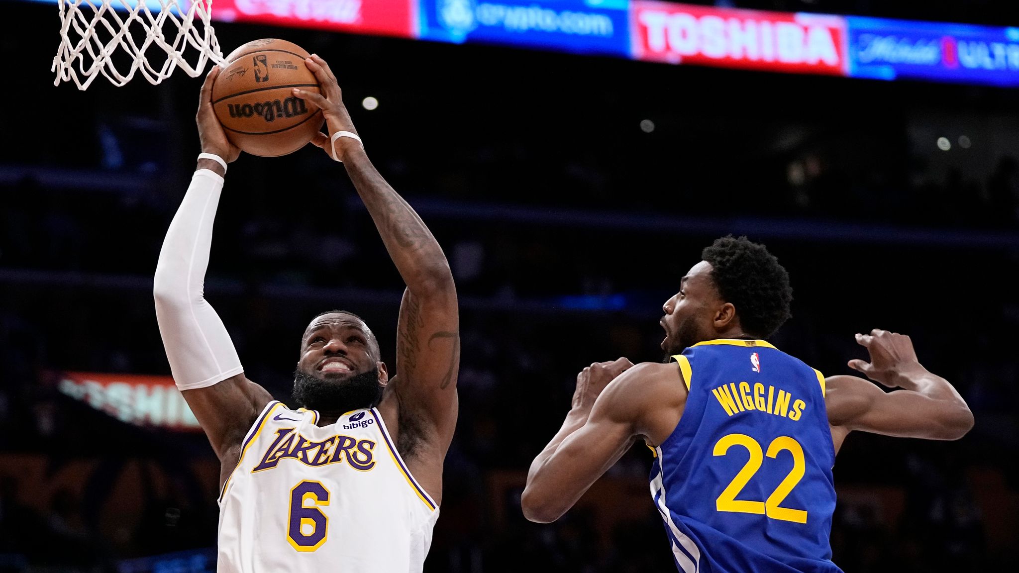 NBA Conference semi-finals LeBron James Los Angeles Lakers rout Golden State Warriors 127-97 and take 2-1 series lead NBA News Sky Sports