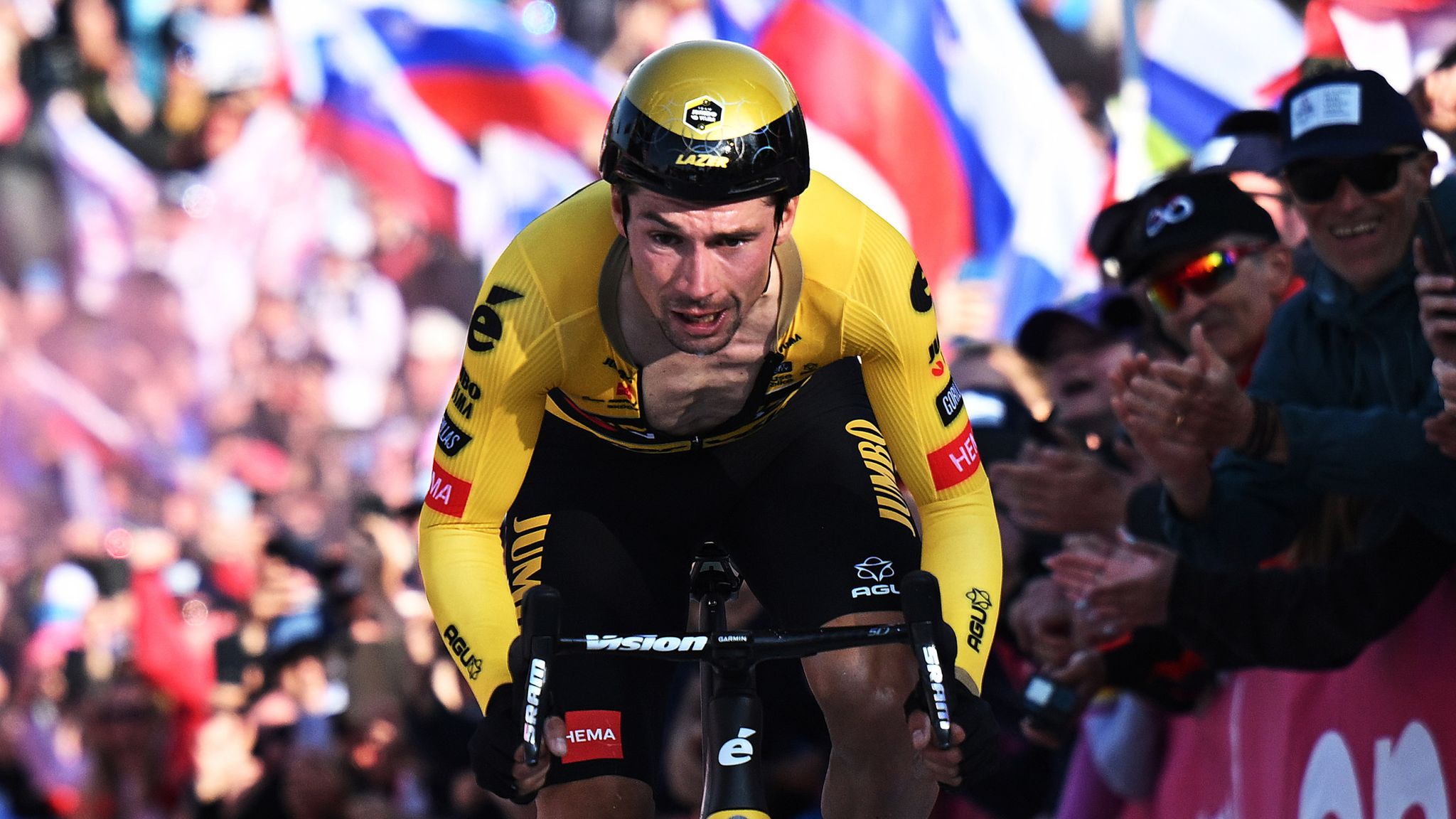Giro dItalia Primoz Roglic to win race after snatching lead from Geraint Thomas on penultimate stage Cycling News Sky Sports