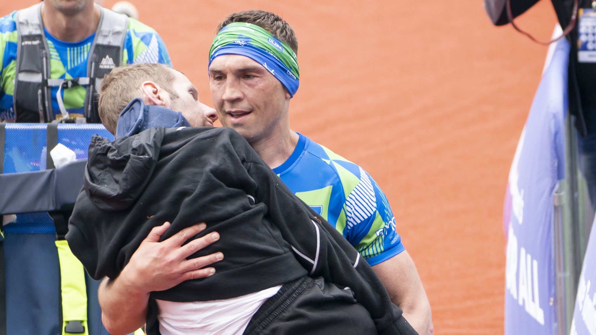 Kevin Sinfield Carrying Rob Burrow across Leeds Marathon line a special moment for both of us Rugby League News Sky Sports