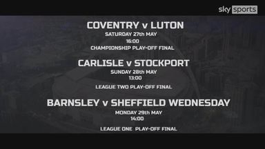 EFL play-off finals: Next stop Wembley!