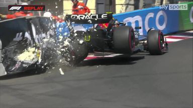 Perez out of Monaco qualifying after huge crash!