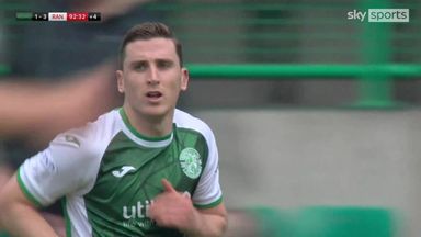 Hanlon heads home late consolation for Hibs