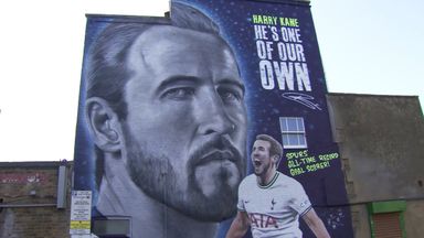 Kane mural unveiled outside Tottenham stadium