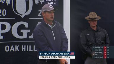 'It's a tough crowd up here' | DeChambeau booed onto opening tee