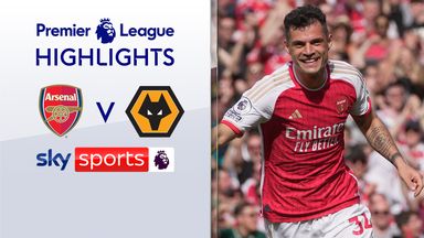 Xhaka hits double as Arsenal rout Wolves