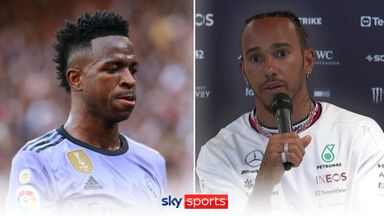 Hamilton supports 'brave' Vinicius Jr for standing up to racist abuse