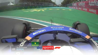 Albon goes off at Turn 17