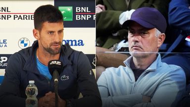 Djokovic 'honoured' to be watched by Mourinho