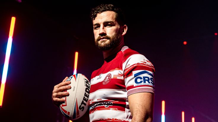 Picture by Alex Whitehead/SWpix.com - 03-05/01/2023 - Rugby League - Betfred Super League 2023 Season Promo Shoot - Wigan Warriors’ Toby King