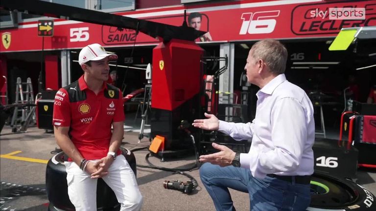 Charles Leclerc se sienta con Martin Brundle para hablar sobre la temporada hasta el momento y sus caídas recientes.