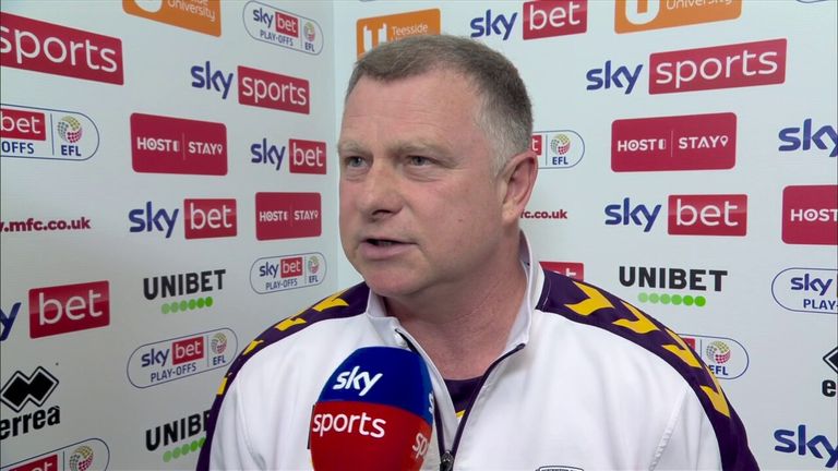 Coventry manager Mark Robins speaks to Sky Sports ahead of his side's  second leg semi-final playoff clash away to Middlesbrough.