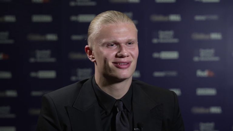 Erling Haaland quick questions: Soccer best friend? Go to the karaoke song? | Video | watch tv show