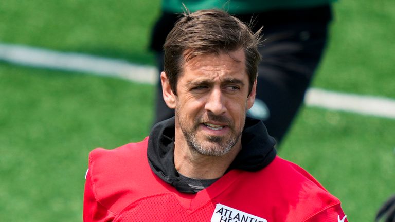 New York Jets head coach Robert Saleh says the signing of Aaron Rodgers gives the Jets 'hope'.