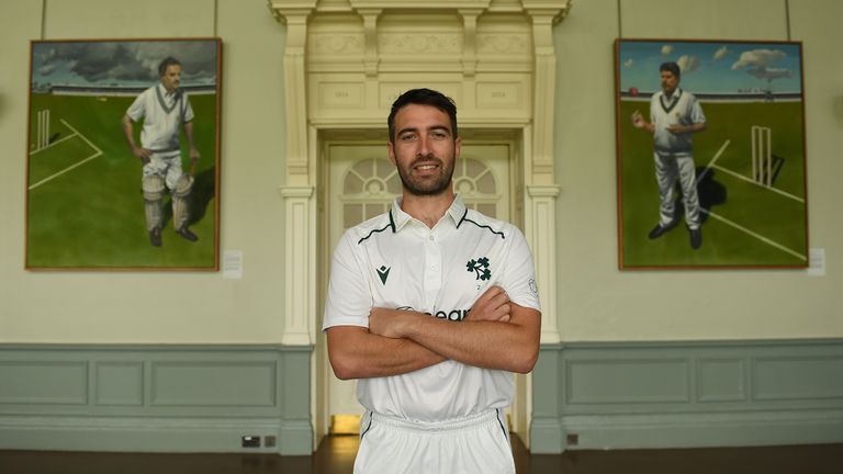Ireland Captain Andrew Balbirnie at Lord's ahead of England Test.