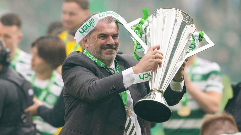 Ange Postecoglou telah memenangkan gelar back-to-back di Celtic