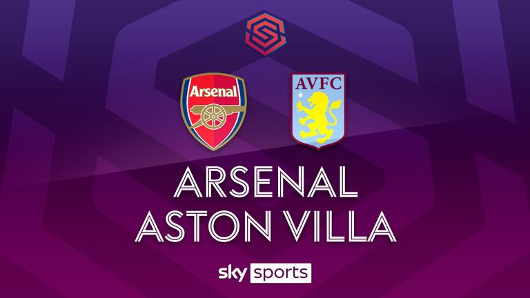 Resumen del partido de la Superliga Femenina entre Arsenal y Aston Villa.
