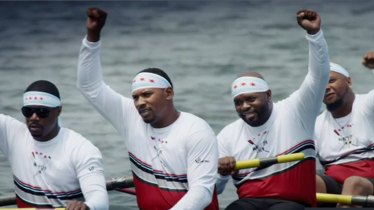 Rowing helped turn Arshay Cooper&#8217;s (third from left) life around.