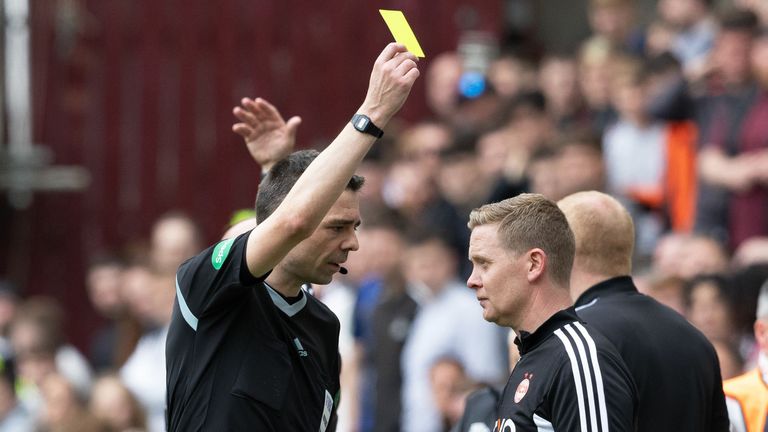 Barry Robson was booked during the match 