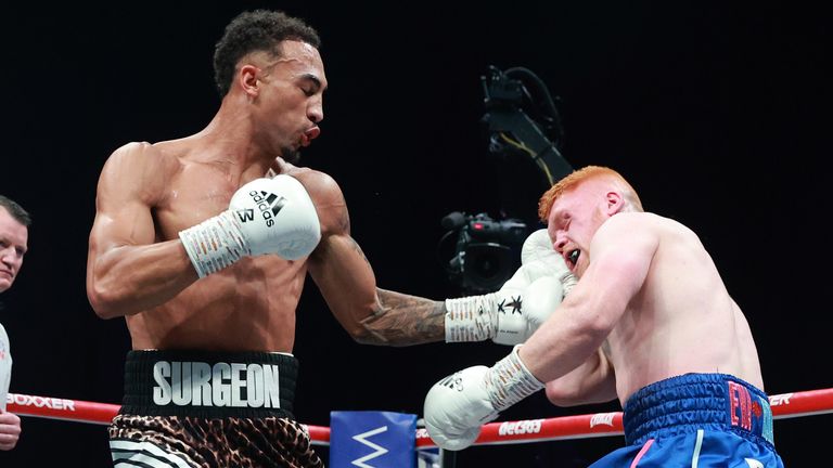 BEN SHALOM...S BOXXER CROWNING GLORY FIGHT NIGHT..RESORTS WORLD ARENA BIRMINGHAM.    06.05.2023.PIC LAWRENCE LUSTIG/BOXXER..(PICS FREE FOR EDITORIAL USE ONLY).Ben Whittaker vs Jordan Grant.Light-Heavyweight Contest