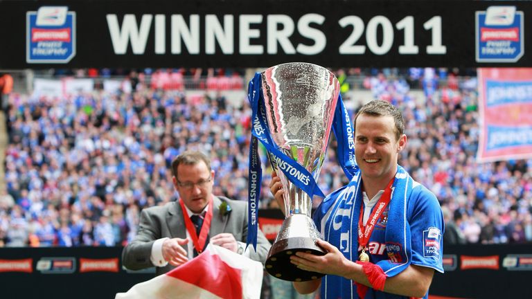 Peter Murphy of Carlisle of Brentford during the Johnstone's Paint trophy Final between Carlisle United and Brentford at Wembley Stadium on April 3, 2011 in London, England.