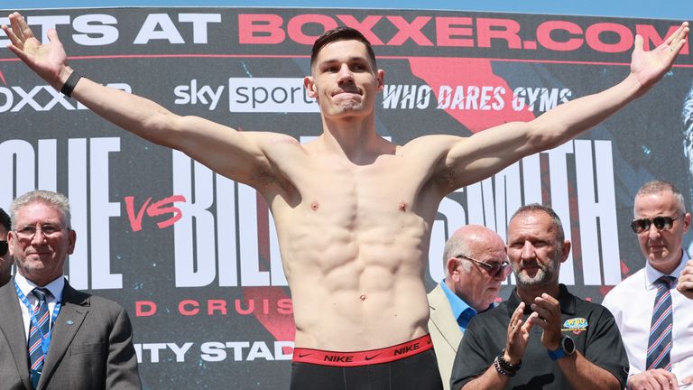 BEN SHALOM...S BOXXER FIGHT NIGHT.OKOLIE v BILLAM-SMITH.26/05/2023 BOURNEMOUTH PIER.WEIGH IN.PIC LAWRENCE LUSTIG/BOXXER.(PICS FREE FOR EDITORIAL USE ONLY).LAWRENCE OKOLIE v CHRIS BILLAM-SMITH.WBO WORLD CRUISERWEIGHT CHAMPIONSHIP.LAWRENCE OKOLIE v CHRIS BILLAM-SMITH