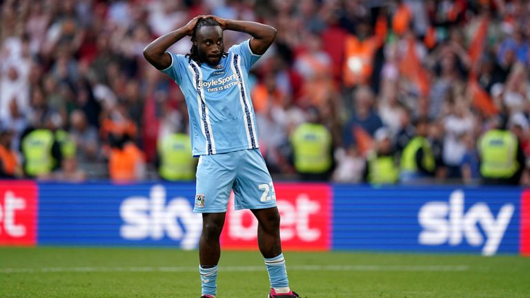 Fankaty Dabo: Coventry City condemn racist abuse towards player who missed  penalty in Championship play-off final | Football News | Sky Sports