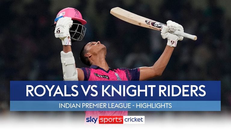 Highlights of Rajasthan Royals against Kolkata Knight Riders in the Indian Premier League.