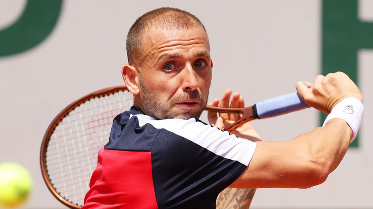Dan Evans, French Open (Getty Images)