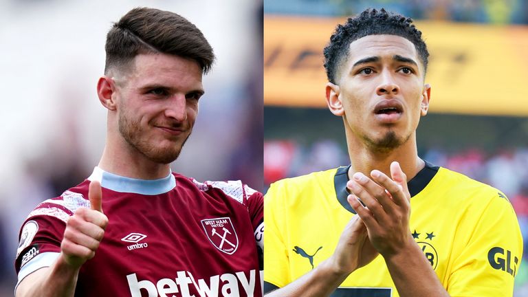 Declan Rice and Jude Bellingham - PA/AP Photo