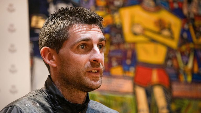 GLASGOW, SCOTLAND - MAY 30: Manager Kris Doolan during a Partick Thistle press conference at Firhill Park, on May 30, 2023, in Glasgow, Scotland.  (Photo by Craig Williamson / SNS Group)