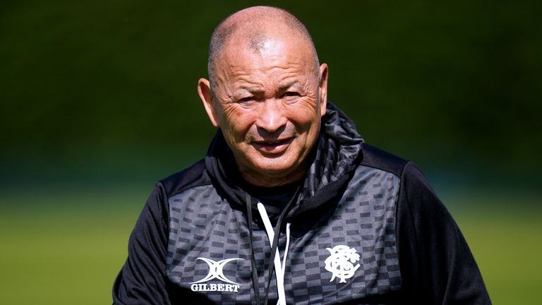 Barbarians Training - Latymer Upper School - Wednesday May 24th
Barbarians coach Eddie Jones during a training session at Latymer Upper School, London. Picture date: Wednesday May 24, 2023.