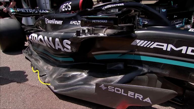 Mercedes' upgrades at the Monaco GP