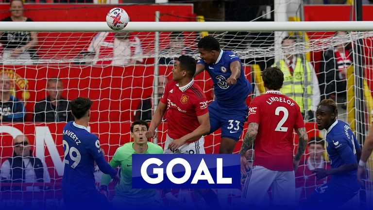 Casemiro heads Manchester United toward Champions League qualification by giving them the lead against Chelsea.
