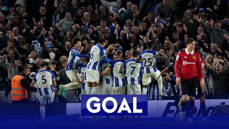 Alexis Mac Allister scores a penalty deep into second-half stoppage time to seal a 1-0 win for Brighton against Manchester United.