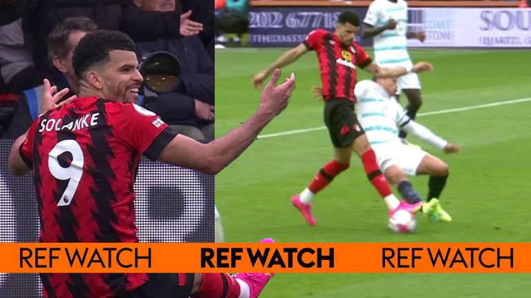 Dermot Gallagher takes a look at why Bournemouth were not awarded a penalty for a potential foul by Thiago Silva.