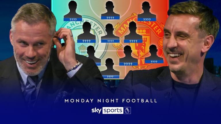 As Manchester City get ever closer to winning the treble, Jamie Carragher and Gary Neville pick their combined teams from Manchester United&#39;s legendary 1999 side and City&#39;s 2023 squad.