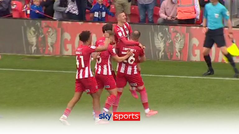 Exeter&#39;s Jay Stansfield became the youngest player to score a hattrick in England&#39;s top four Leagues scoring for the same team his Dad Adam Stansfield played for before he passed away