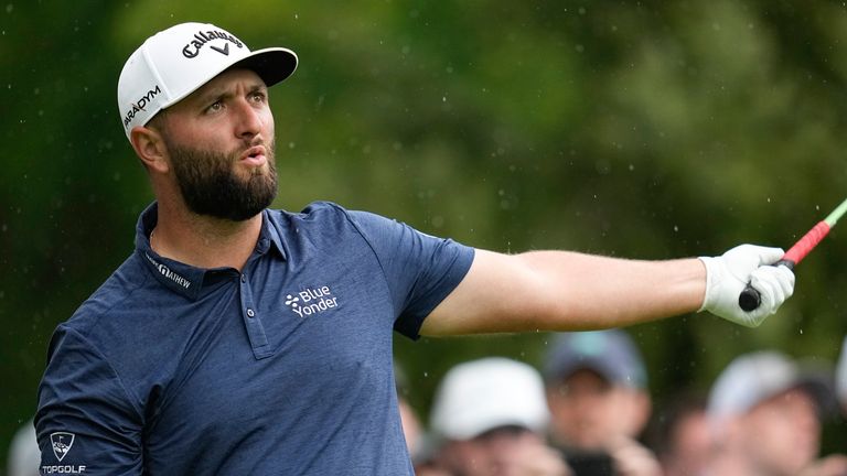 Jon Rahm fell short in his bid for a fifth victory of the year and third major title of his career