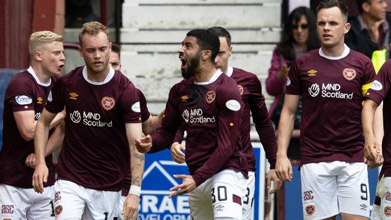 Josh Ginnelly equalised for Hearts 