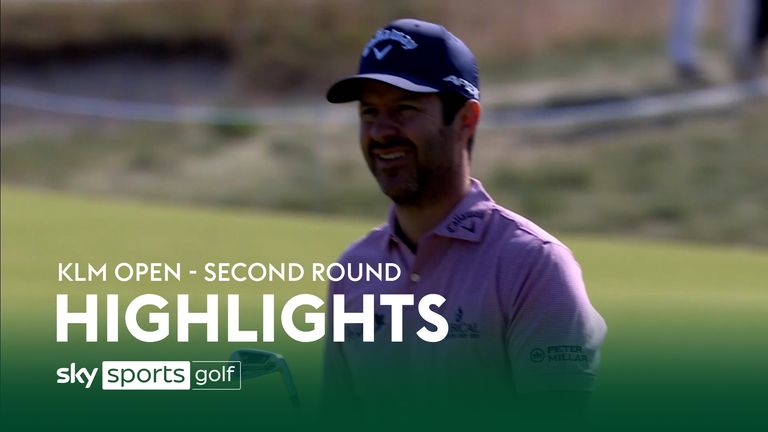 Highlights from the second round of the KLM Open hosted at Bernardus Golf Club, Netherlands