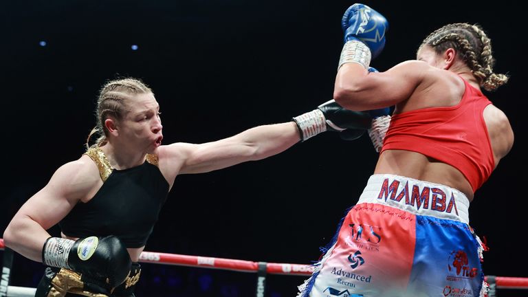 BEN SHALOM...S BOXXER CROWNING GLORY FIGHT NIGHT..RESORTS WORLD ARENA BIRMINGHAM.    06.05.2023.PIC LAWRENCE LUSTIG/BOXXER..(PICS FREE FOR EDITORIAL USE ONLY).Lauren Price vs Kirstie Bavington.Inaugural Vacant British Female Welterweight Championship