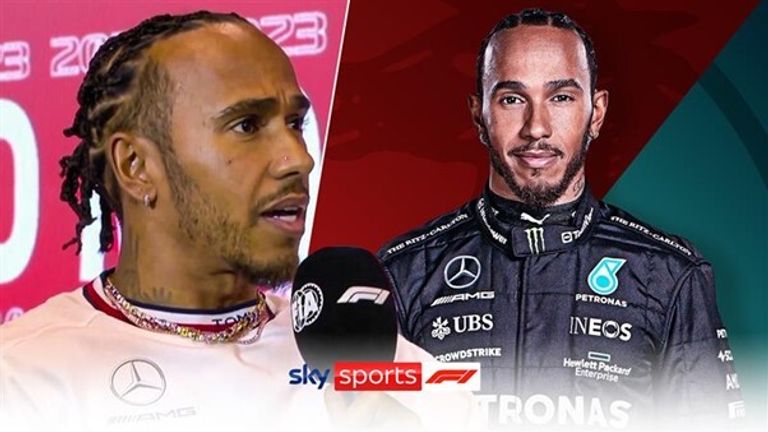 Lewis Hamilton insists he's happy at Mercedes and downplayed reports of a possible move to Ferrari