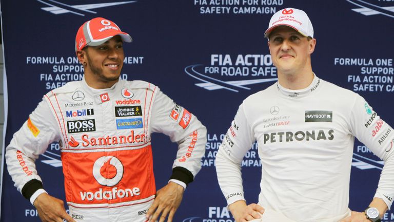 Lewis Hamilton replaced Michael Schumacher at Mercedes for the 2013 season